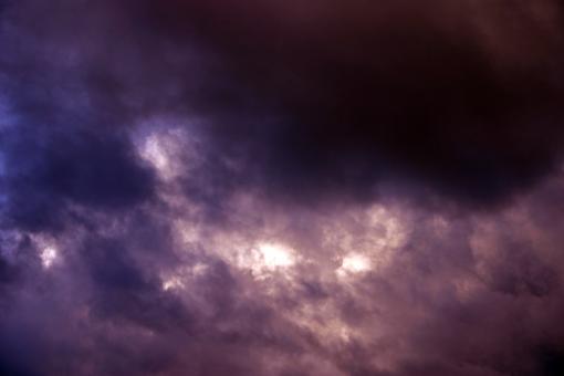 Free Stock Photo of Dark Violet Storm Clouds