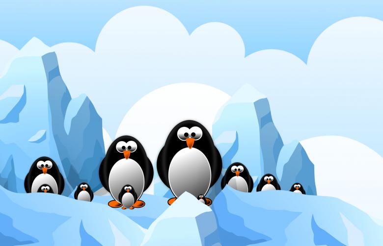 Free stock image of Penguin Family Illustration created by mohamed hassan