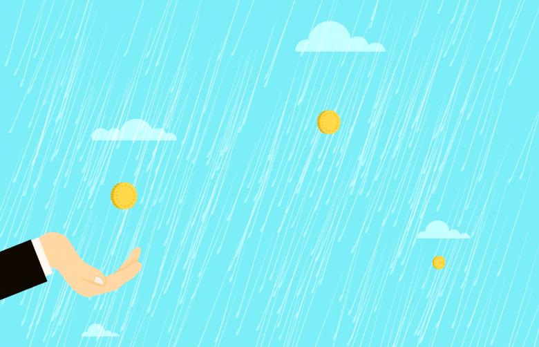 Free stock image of Money Rain Illustration created by mohamed hassan