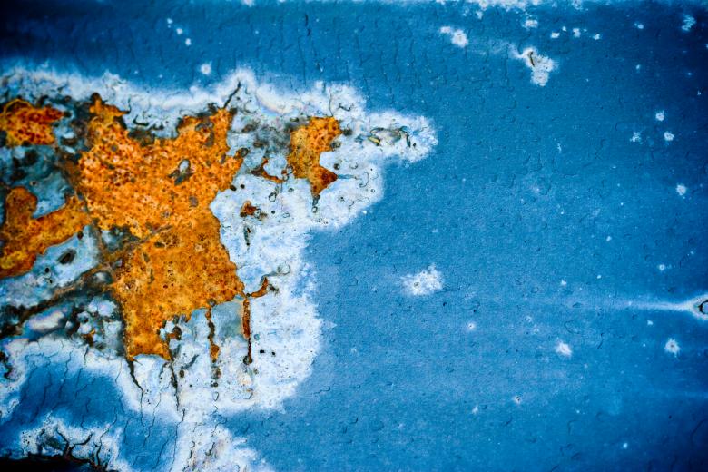 Free stock image of Blue Rusted Metal Texture created by Bjorgvin