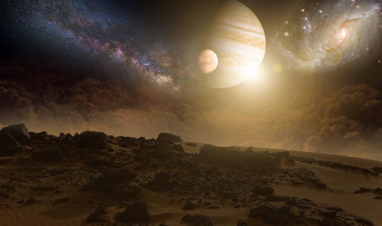 Free stock image of Galaxy Seen from Alien Planet created by selim çatak