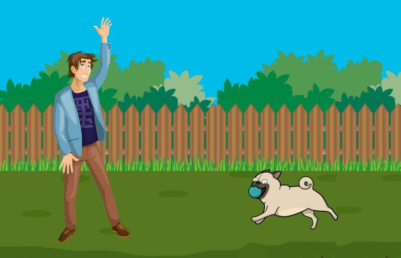 Free stock image of Man Playing with Dog created by mohamed hassan