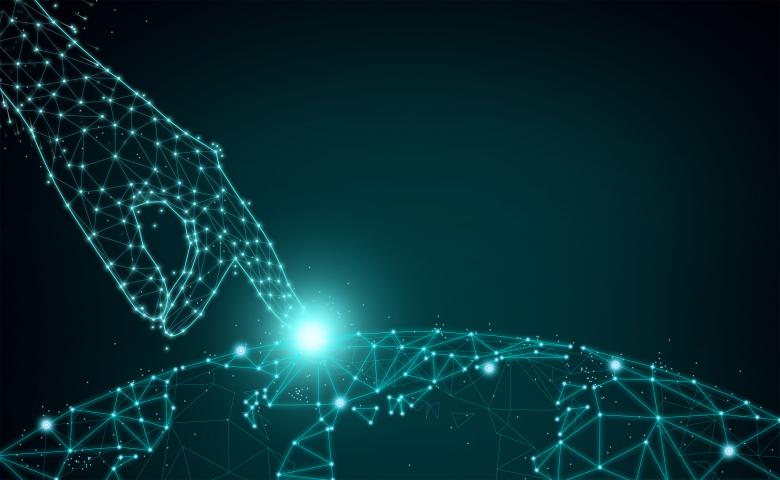 Free stock image of Digital Network - Concept with Digital Hand created by Jack Moreh