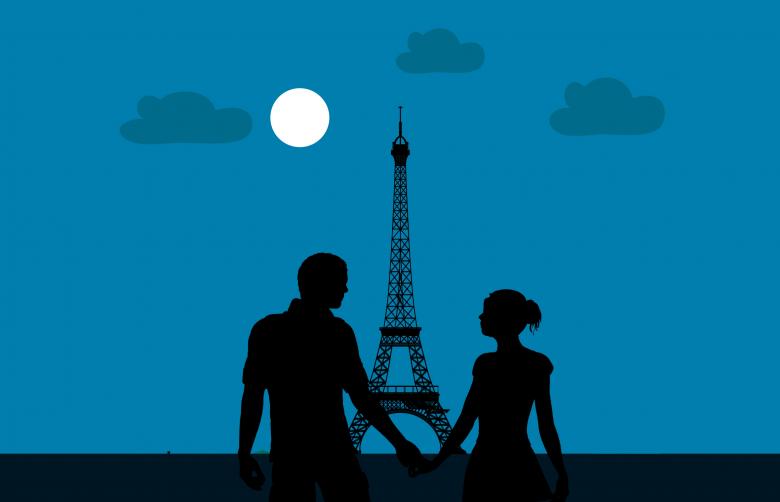 Free stock image of Couple in Paris created by mohamed hassan