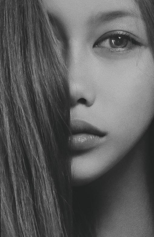 Free stock image of Half Visible Girl Portrait created by Alexander Krivitskiy