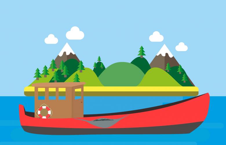 Free stock image of Sea Boat and Island created by mohamed hassan