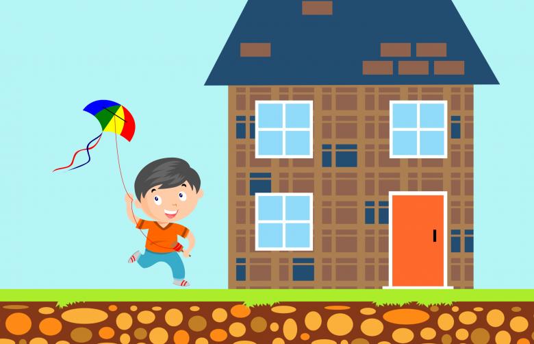 Free stock image of Boy Flying Kite created by mohamed hassan
