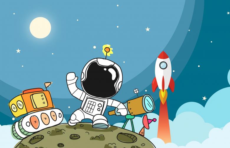 Free stock image of Spaceman Discovers New Planet created by mohamed hassan