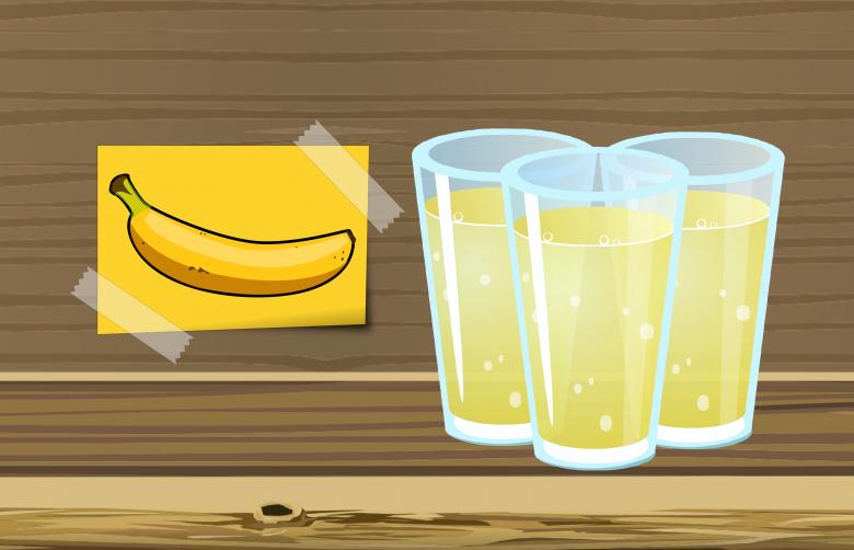 Free stock image of Banana Juice Illustration created by mohamed hassan