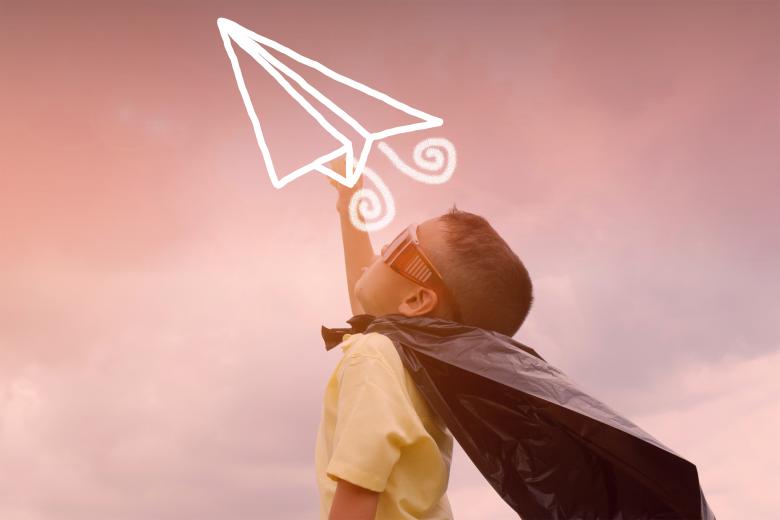 Free stock image of Imagination - A Child Imagining to be a Pilot created by Jack Moreh