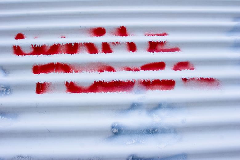 Free stock image of Red Graffiti Paint on Metal created by Bjorgvin