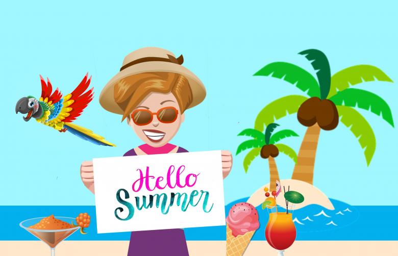Free stock image of Summer Vacation Illustration created by mohamed hassan