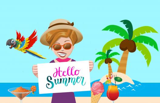 Summer Vacation Illustration