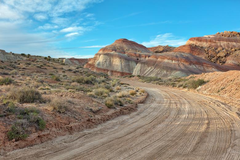 Free stock image of Winding Dirt Road - Cathedral Valley created by Nicolas Raymond