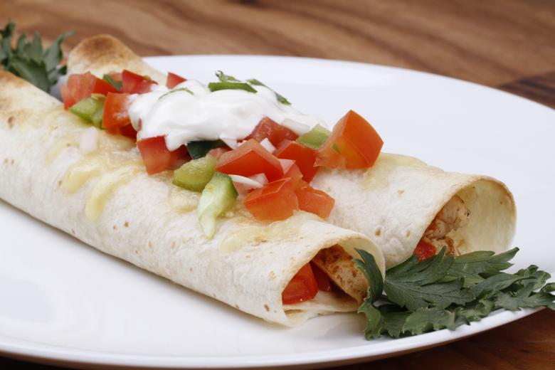 Free stock image of Mexican Tortilla Wrap with Chicken created by Suandana Ipandemade