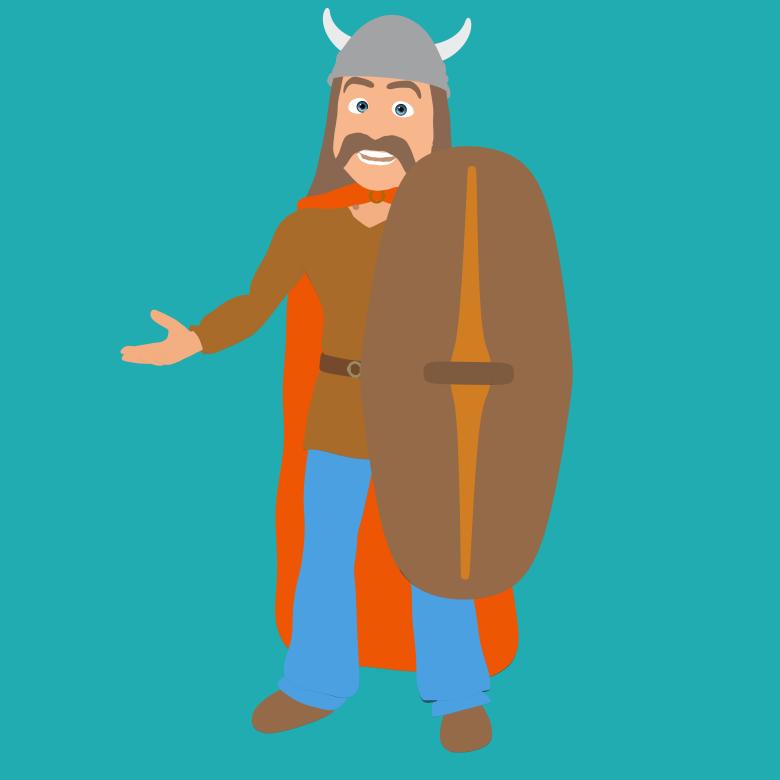 Free stock image of Gaulois with Shield created by Julien Tromeur