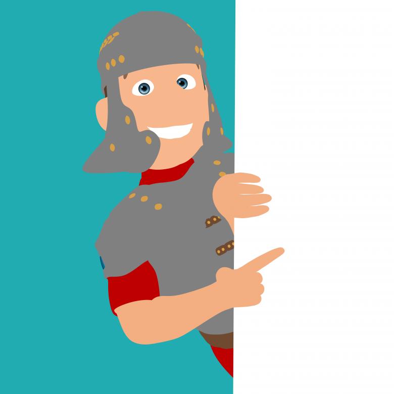 Free stock image of Roman Soldier Behind Wall created by Julien Tromeur