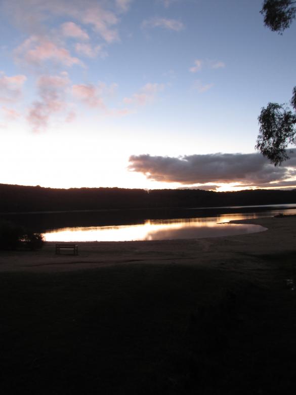 Free stock image of Sunset Sky at Lysterfield Lake created by Michiru Maeda