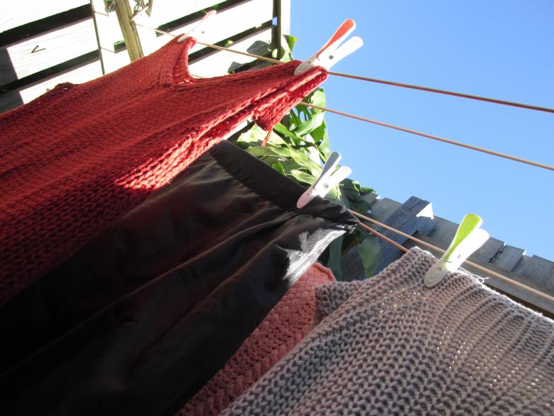 Free stock image of Wet clothes on laundry line created by Michiru Maeda