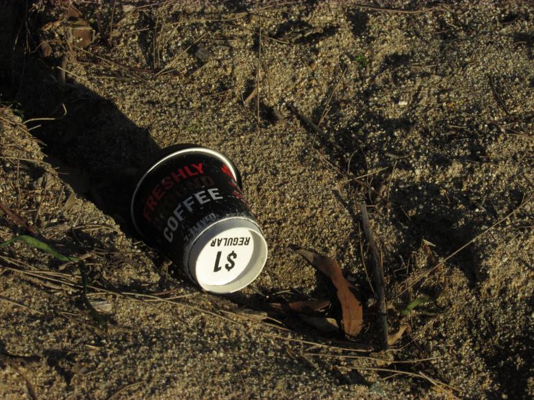 Free stock image of Rubbish on a beach created by Michiru Maeda