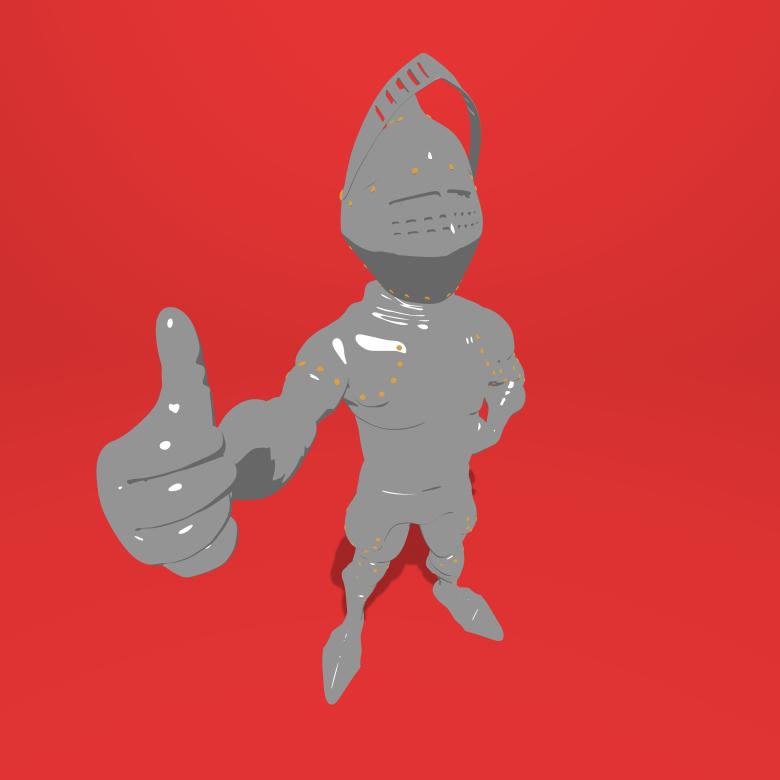 Free stock image of Knight Giving Thumbs-up created by Julien Tromeur