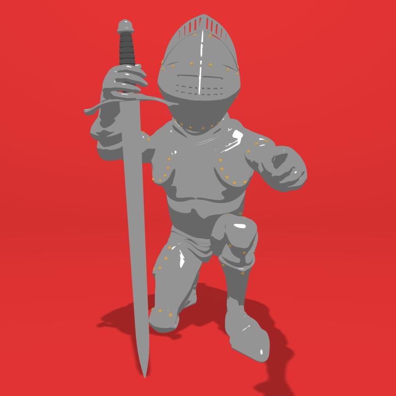 Free stock image of Knight Bending the Knee created by Julien Tromeur