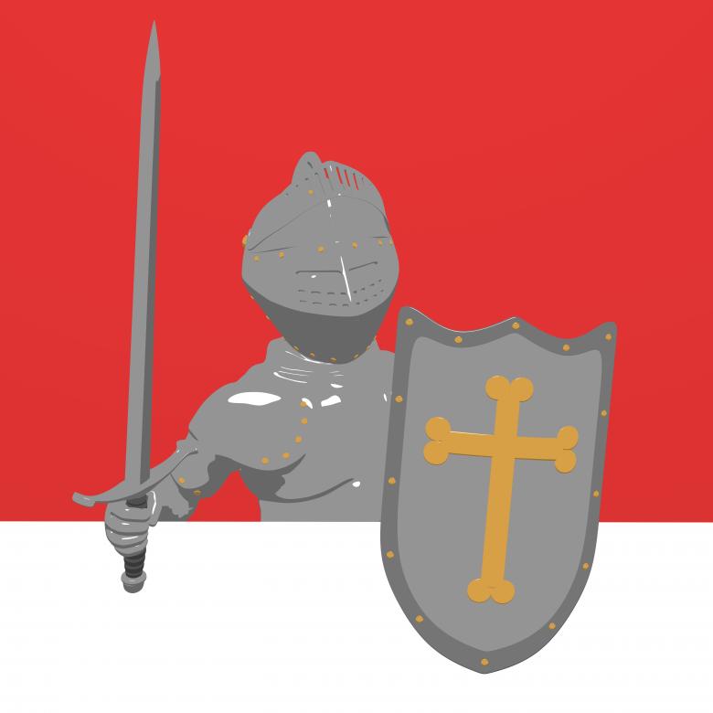 Free stock image of Knight Behind a Wall created by Julien Tromeur