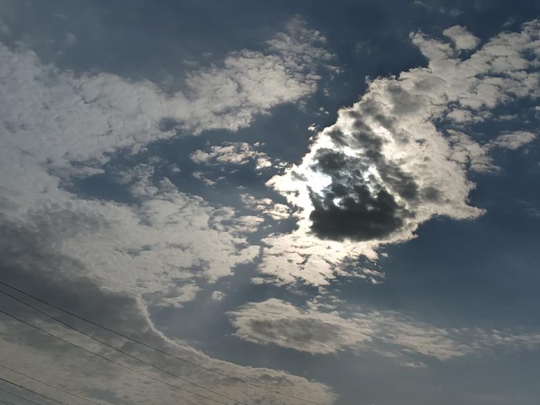 Free stock image of Sun Behind Clouds created by k sangeeta