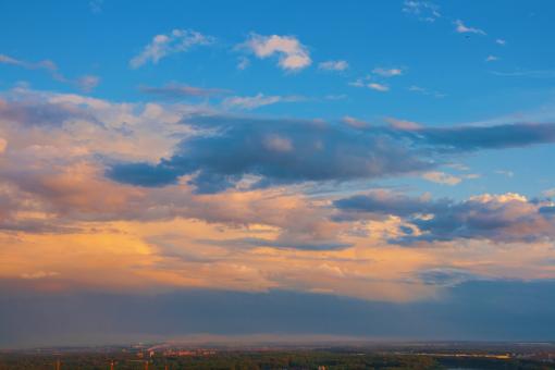 Blue Sunset Sky