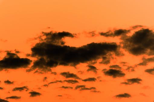 Orange sunset sky background