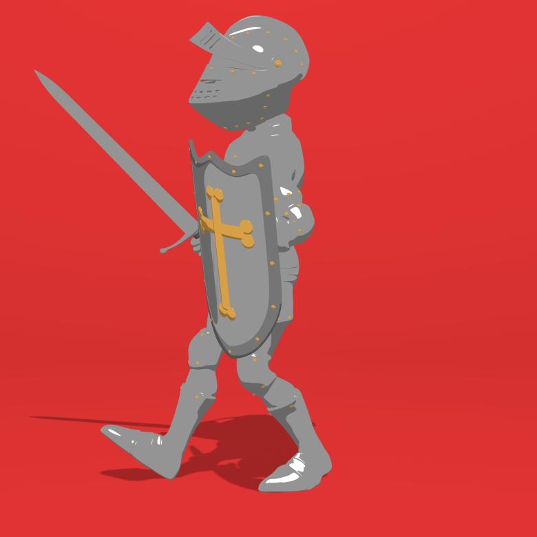 Free stock image of Knight Illustration - Side View created by Julien Tromeur