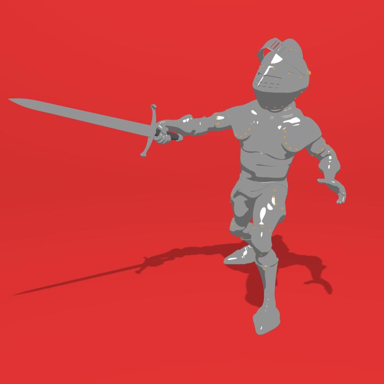 Free stock image of Knight with Sword created by Julien Tromeur