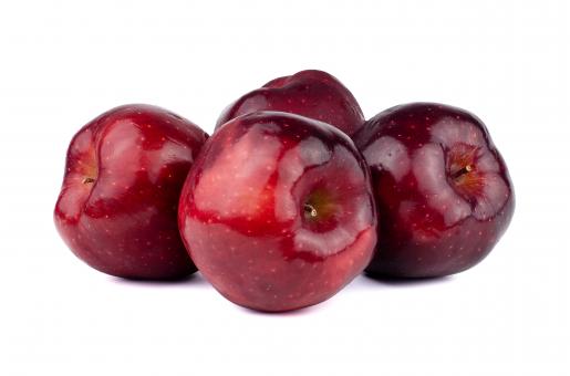 Four Red Apples - Free Stock Photo
