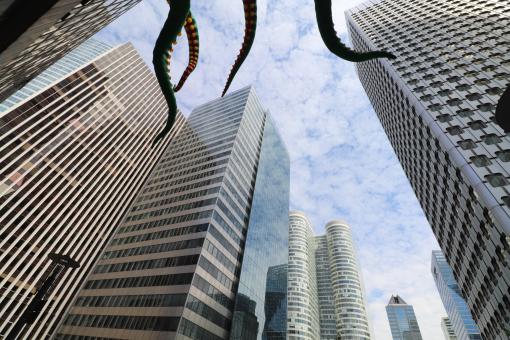 Free Stock Photo of Octopus on my building!!??
