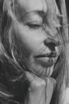 Free Stock Photo of Closed Eyes - Woman Portrait