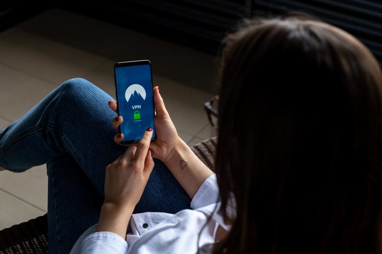 Free stock image of VPN app on phone created by Morthy