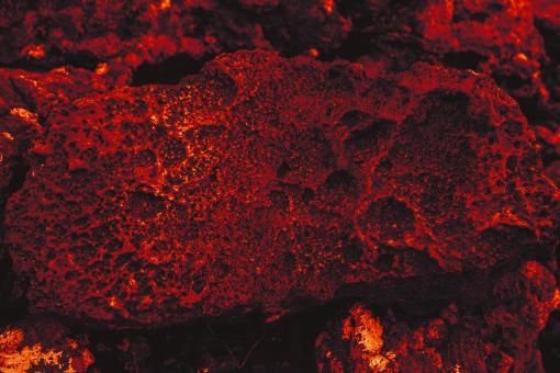 Free Stock Photo of Abstract Red Lava Stone