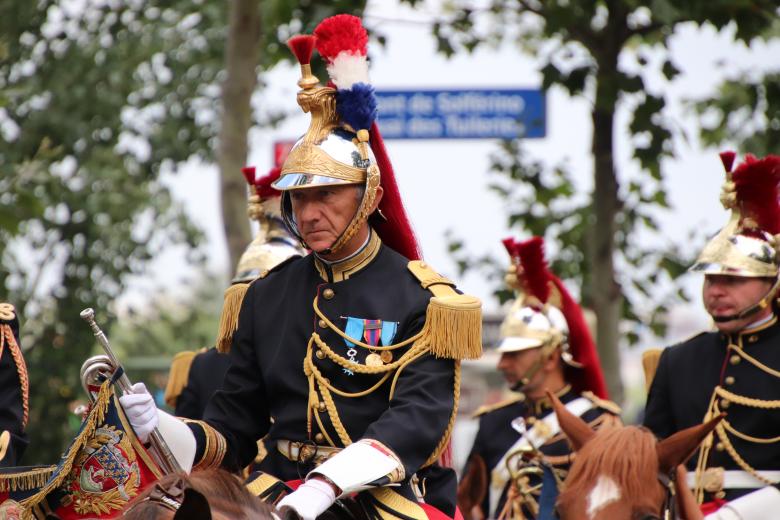 Free stock image of French horse-guards commander created by GAIMARD Jacques