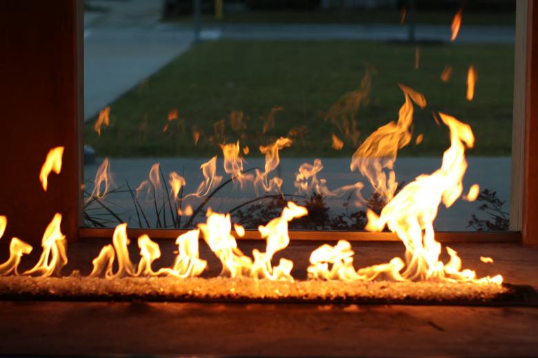 Free stock image of Fire Flames in Window created by Kevin