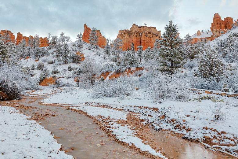 Free stock image of Bryce Canyon Winter Stream created by Nicolas Raymond