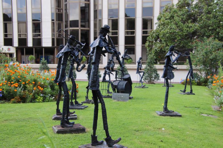 Free stock image of Group of bronze musicians created by GAIMARD Jacques