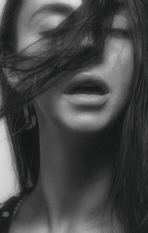 Free stock image of Girl Studio Portrait - Black and White created by Alexander Krivitskiy
