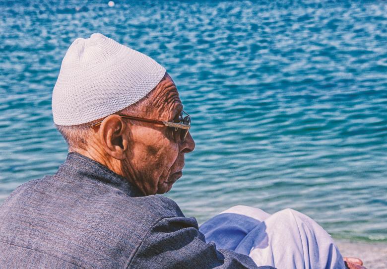 Free stock image of Old Man by the Egypt Sea created by mahmoud nosair