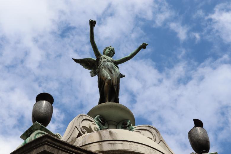 Free stock image of Huge funerary monument with statue on top created by GAIMARD Jacques