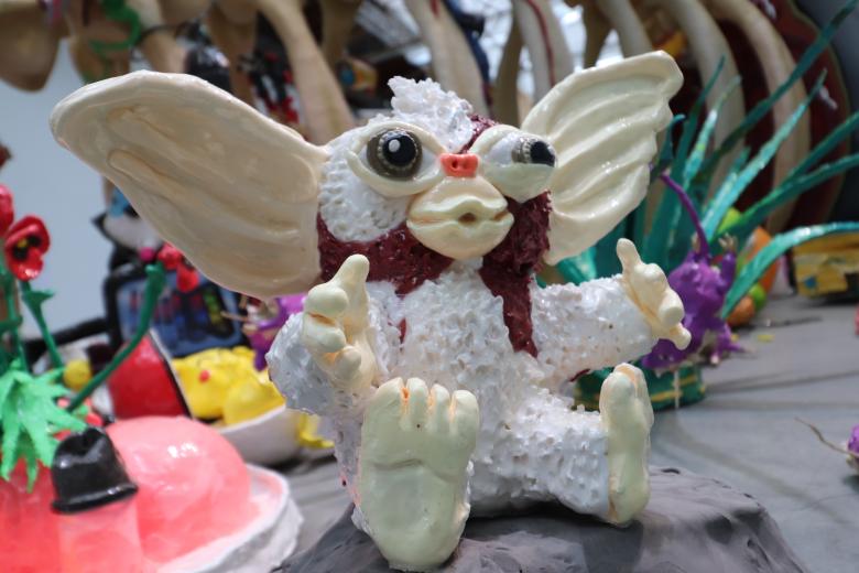 Free stock image of White sculpture of gremlin created by GAIMARD Jacques