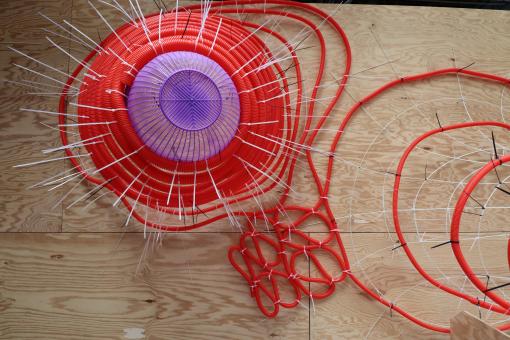 Colorful red modern art - Free Stock Photo