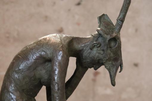 Black bronze sculpture of woman - Free Stock Photo