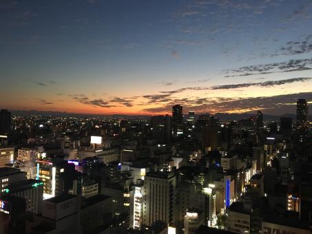 Free Stock Photo of City at Nightfall
