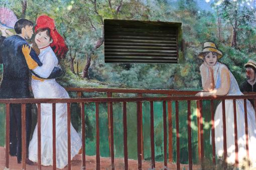 Free Stock Photo of Wall painting on an electric transformer