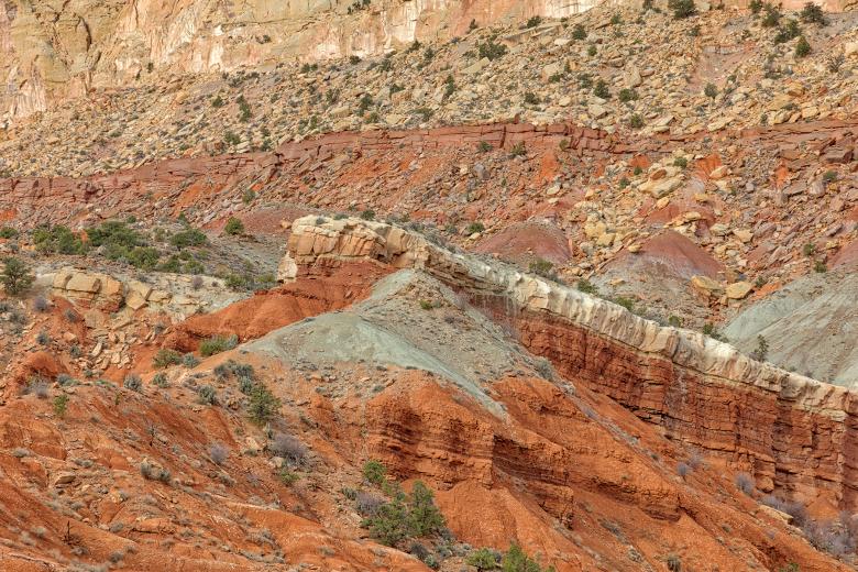 Free stock image of Tilted Capitol Reef Strata created by Nicolas Raymond